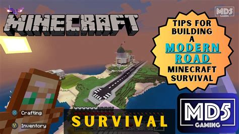 Guide For Building A Modern Road In Minecraft Survival.